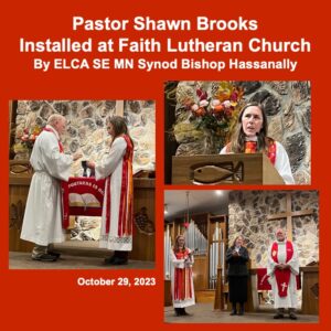 Pr Shawn Installed Hassanally - Faith Lutheran Church