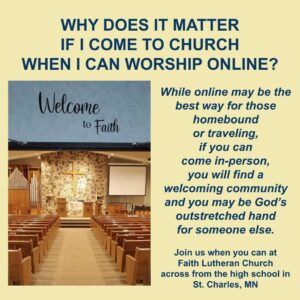 Why Come To Church 24 Fbi 1 - Faith Lutheran Church